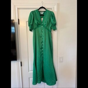 NWT Never Fully Dressed maxi satin dress